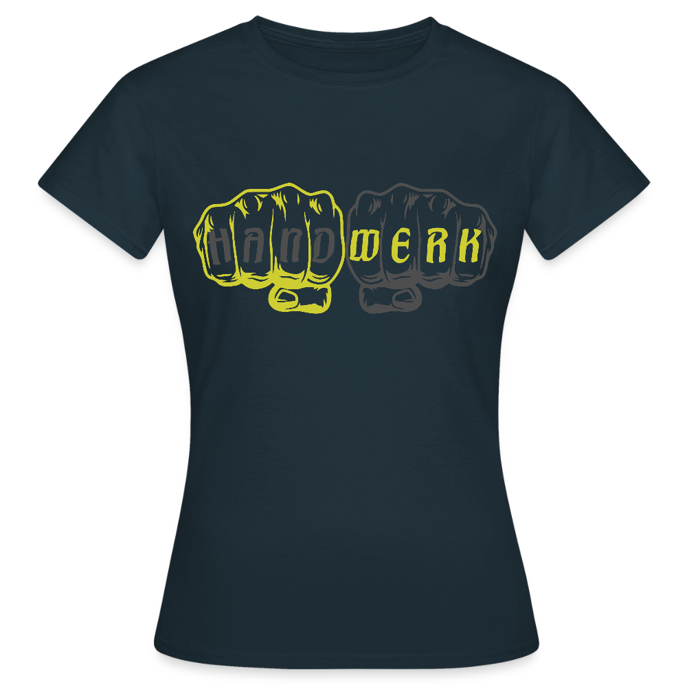Frauen T-Shirt "Handwerk" Navy Frauen T-Shirt