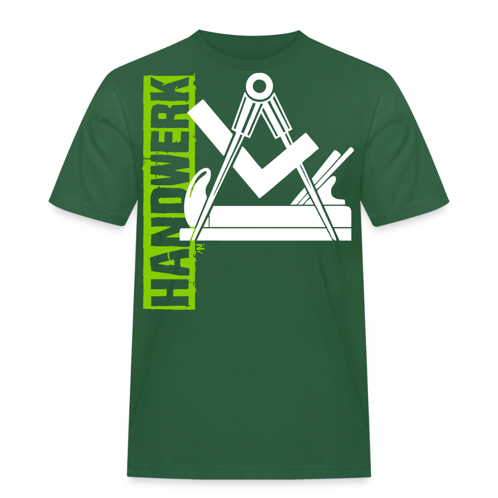 Unisex Workwear T-Shirt "Schreiner/Tischler" - Flaschengrün