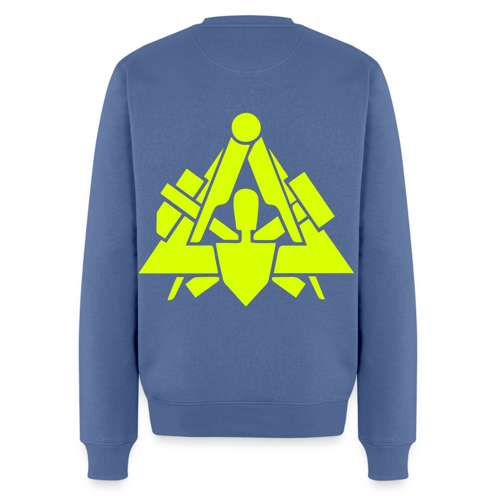 Unisex Premium Pullover "Maurer" neongelb Männer Premium Pullover
