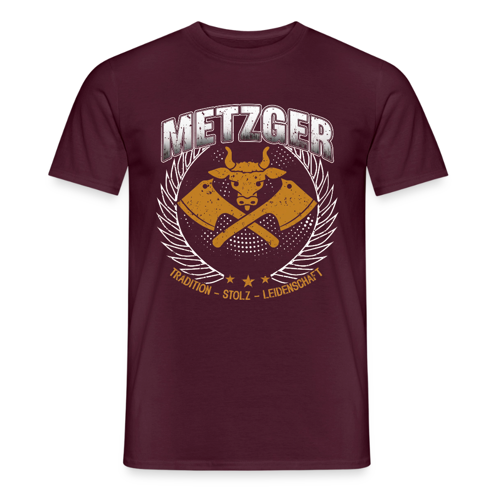 Unisex Metzger T-Shirt von Spreadconnect, traditionelles Männer T-Shirt mit Logo und stilvollem Design, bequem und modisch.