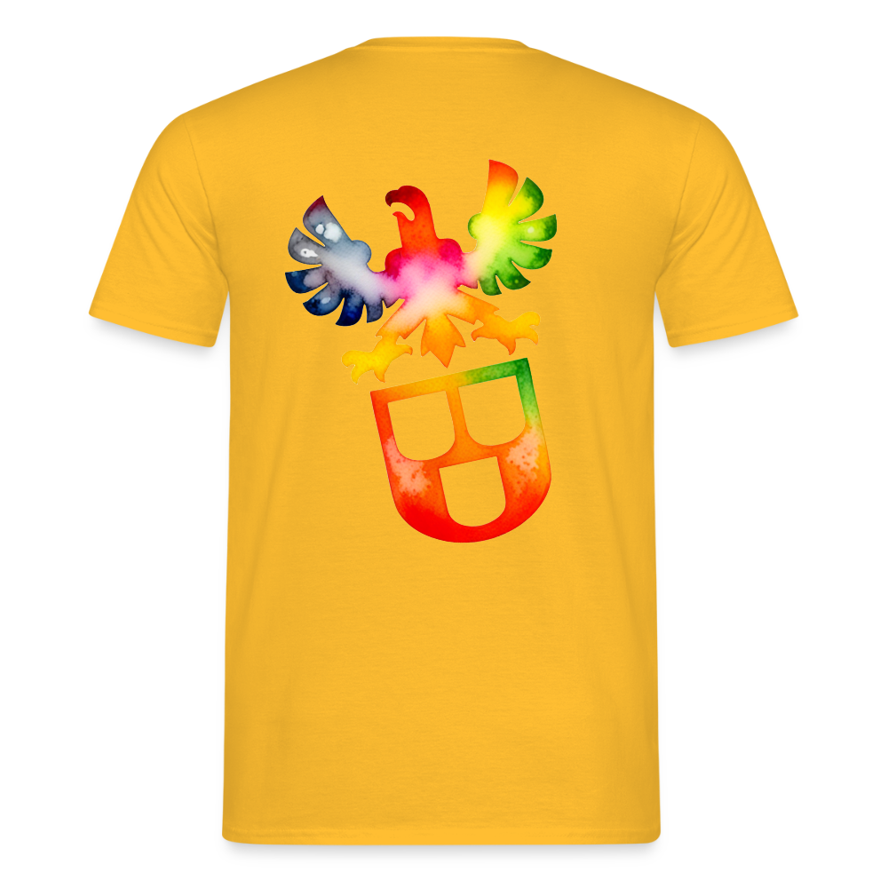 Unisex T-Shirt "Maler" (beidseitig bedruckt) - Gelb