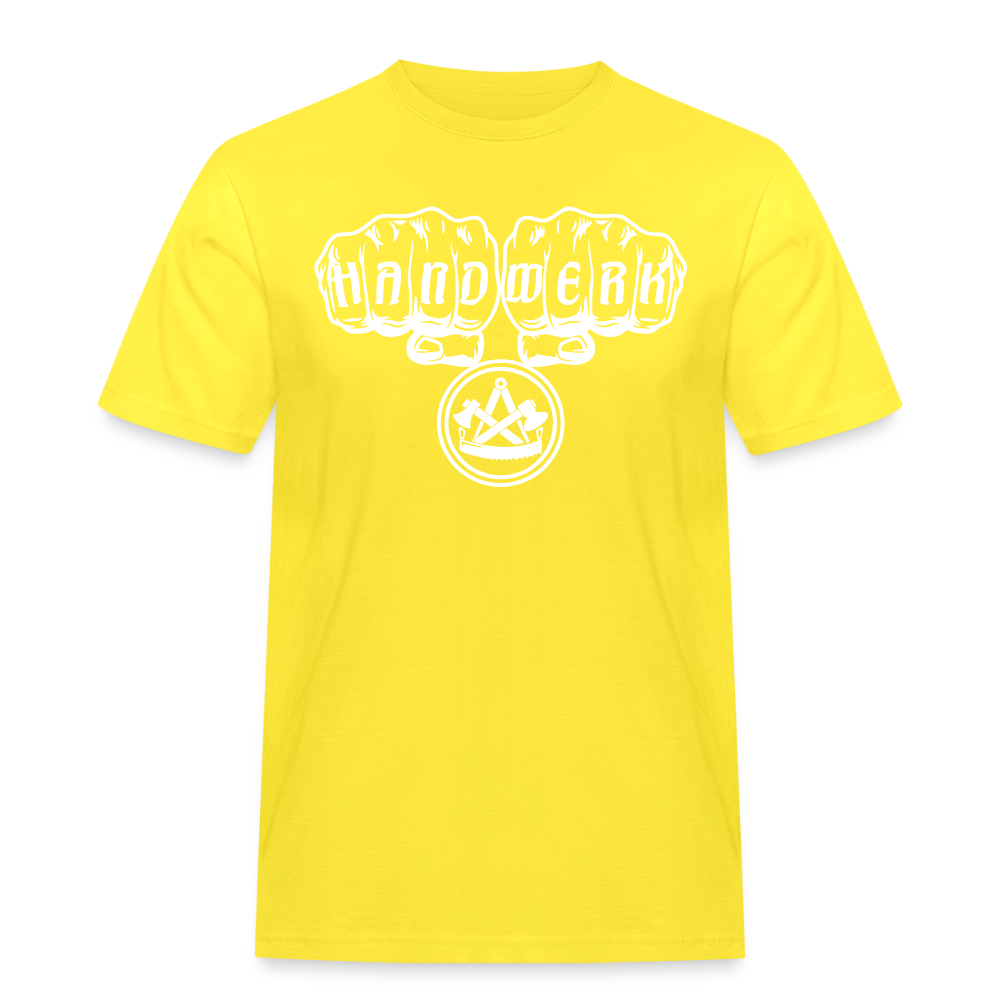 Männer Workwear T-Shirt "Zimmermann" - Gelb
