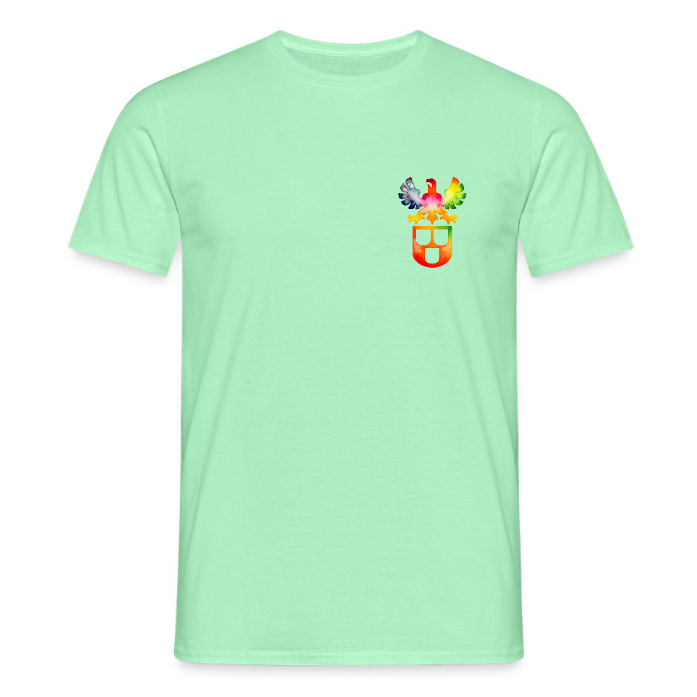 Unisex T-Shirt "Maler" (beidseitig bedruckt) - Mintgrün