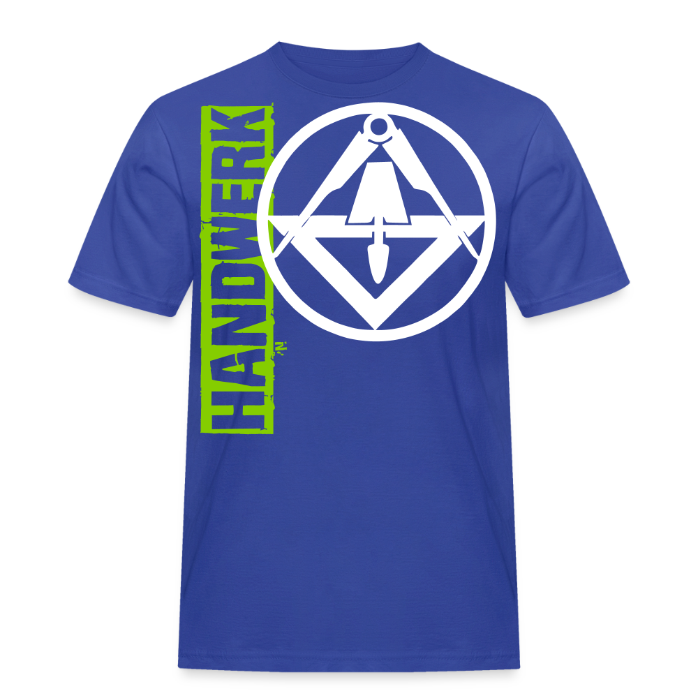Unisex Workwear T-Shirt "Stuckateur" - Royalblau