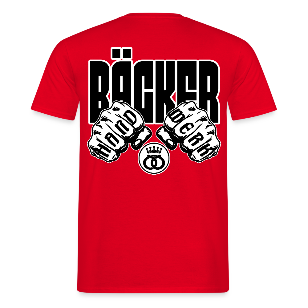 Unisex T-Shirt "Bäcker" - Rot