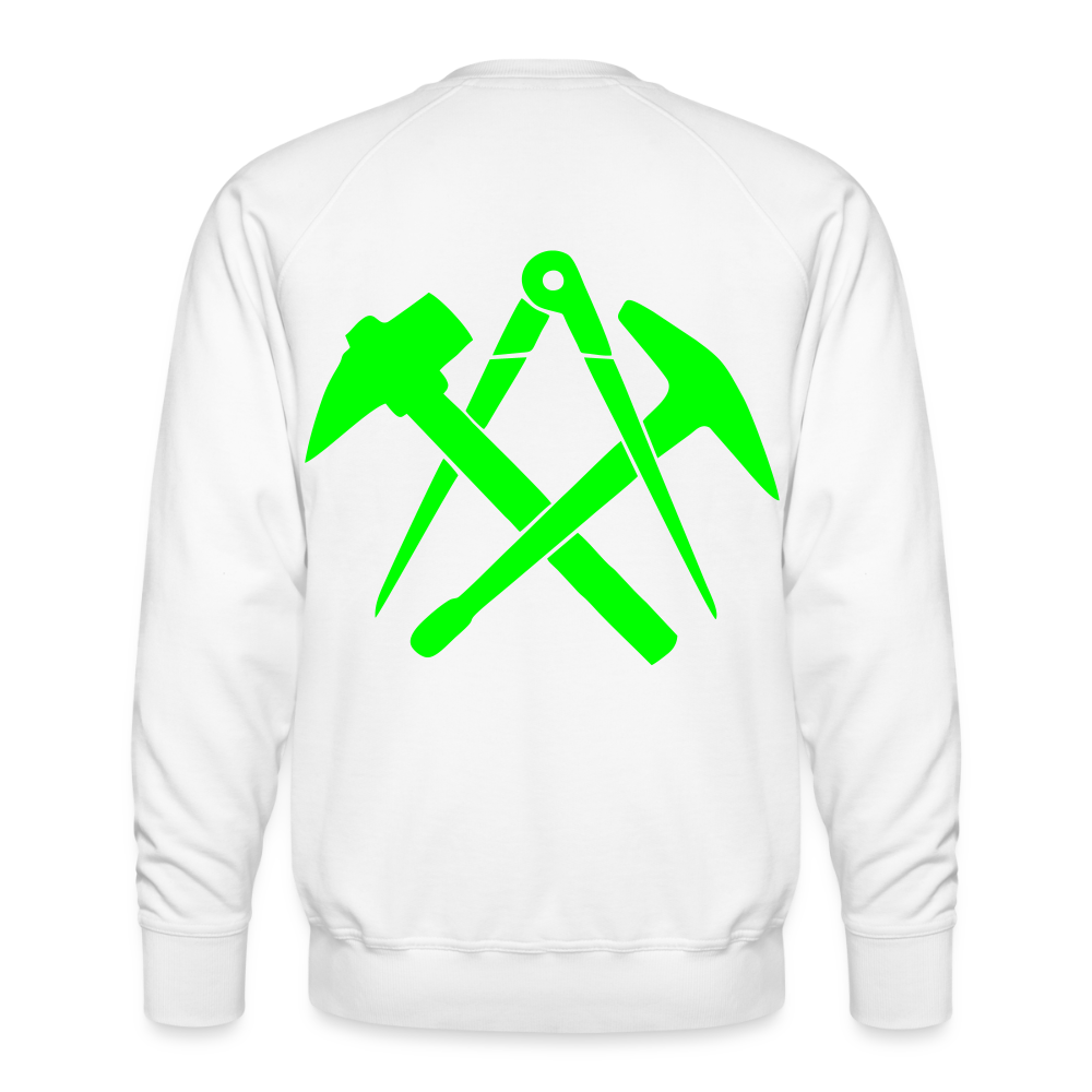 Unisex Premium Pullover "Dachdecker" neongrün Männer Premium Pullover