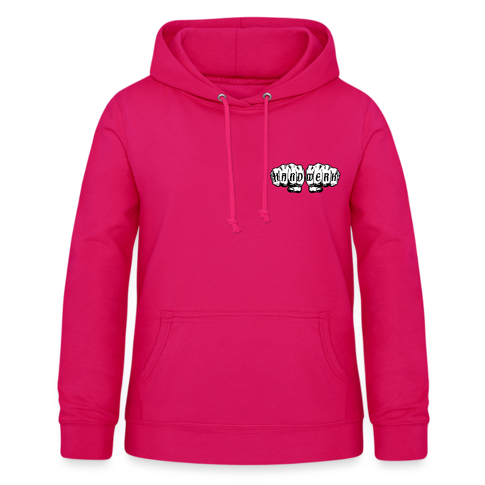 Frauen Hoodie "Heizungsbauerin" (beidseitig beruckt) - dunkles Pink
