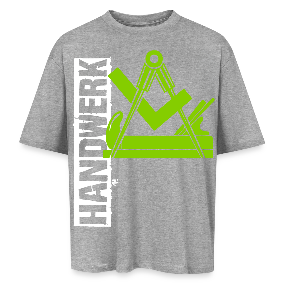 Oversized Unisex T-Shirt "Schreiner/Tischler" - Grau meliert