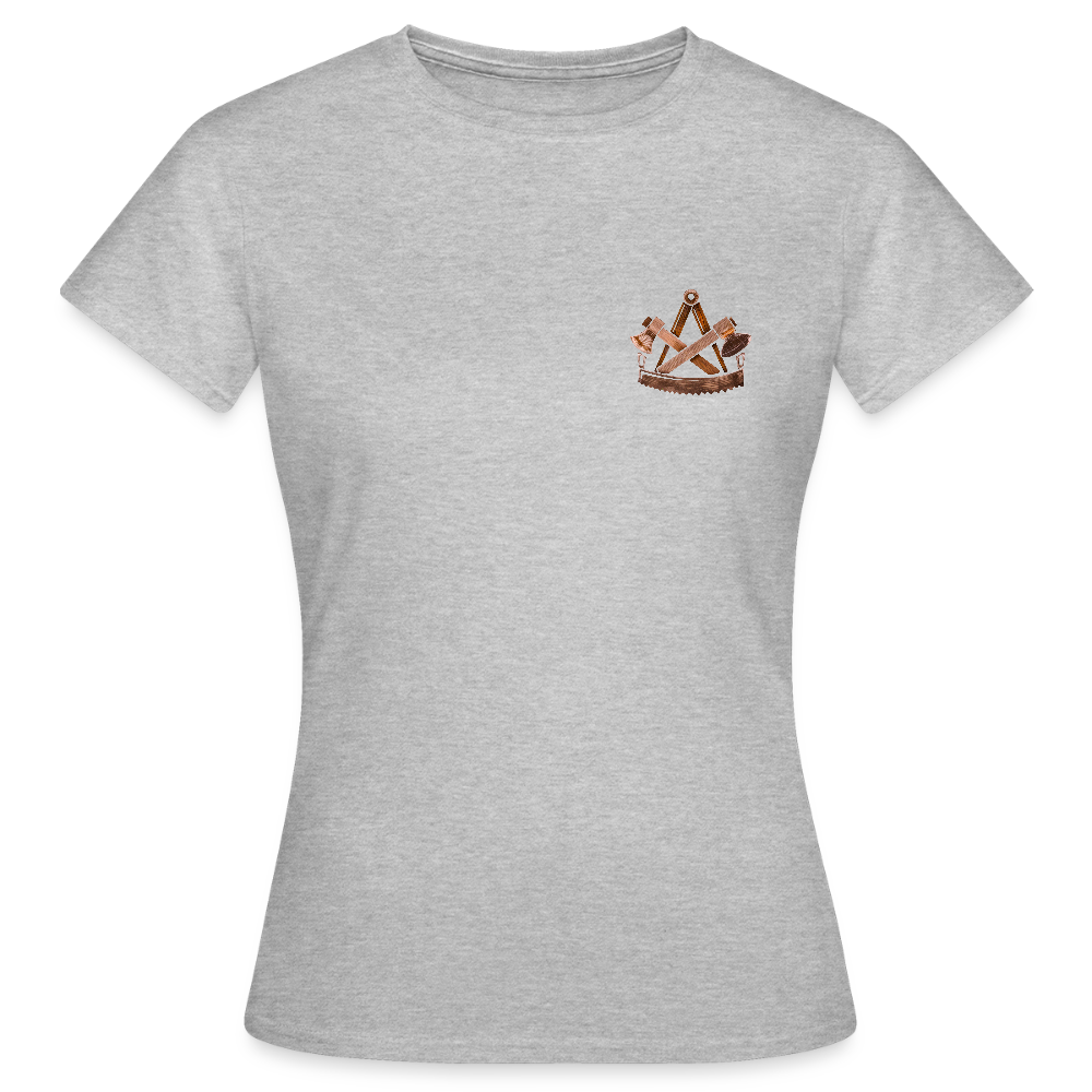 Frauen T-Shirt "Zimmermann" (beidseitig bedruckt) - Grau meliert