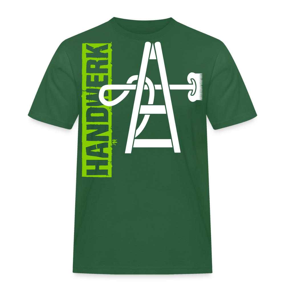 Unisex Workwear T-Shirt "Gebäudereiniger" - Flaschengrün