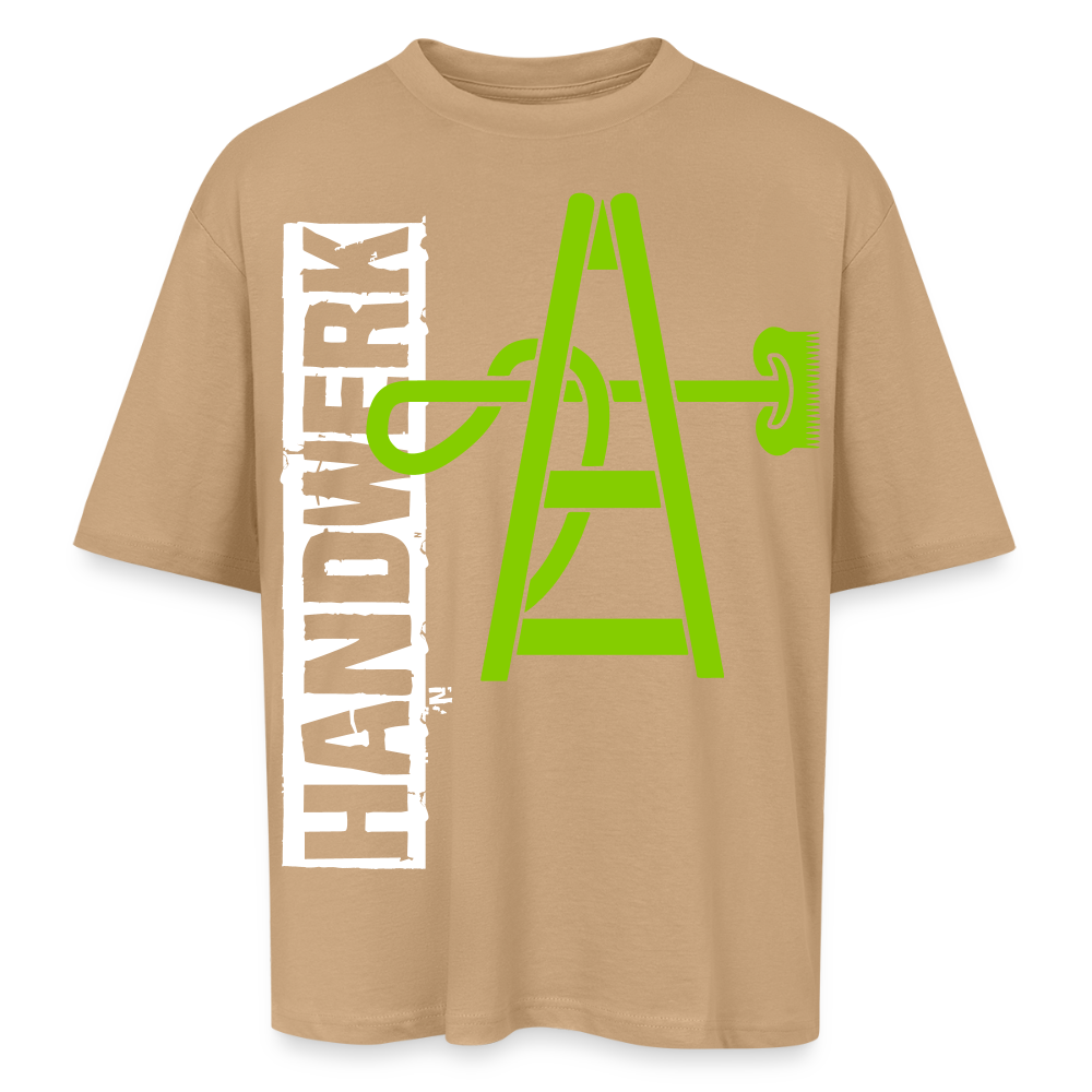 Oversized Unisex T-Shirt "Gebäudereiniger" - Beige