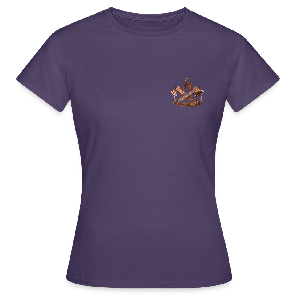 Frauen T-Shirt "Zimmermann" (beidseitig bedruckt) - Dunkellila