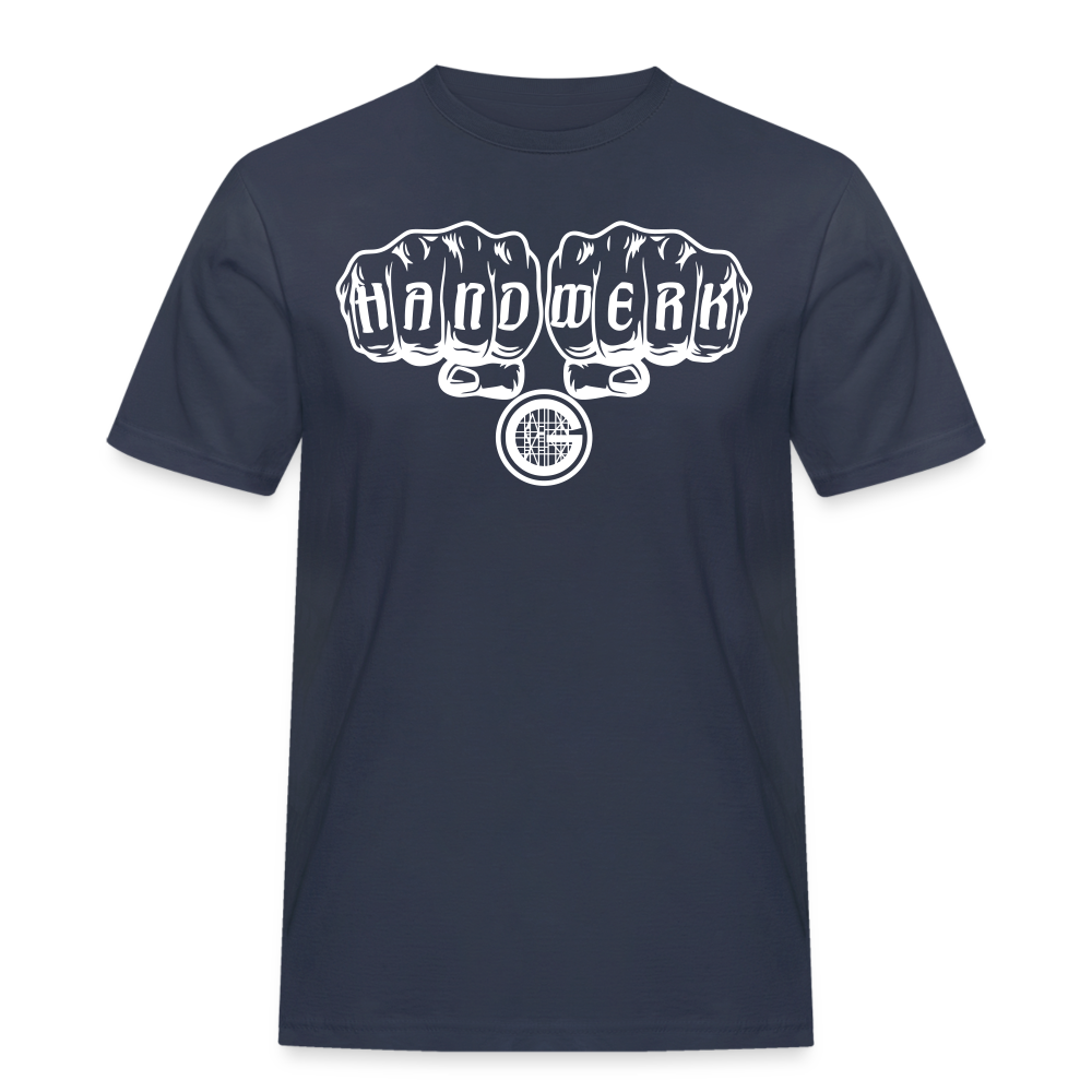 Männer Workwear T-Shirt "Gerüstbauer" - Navy