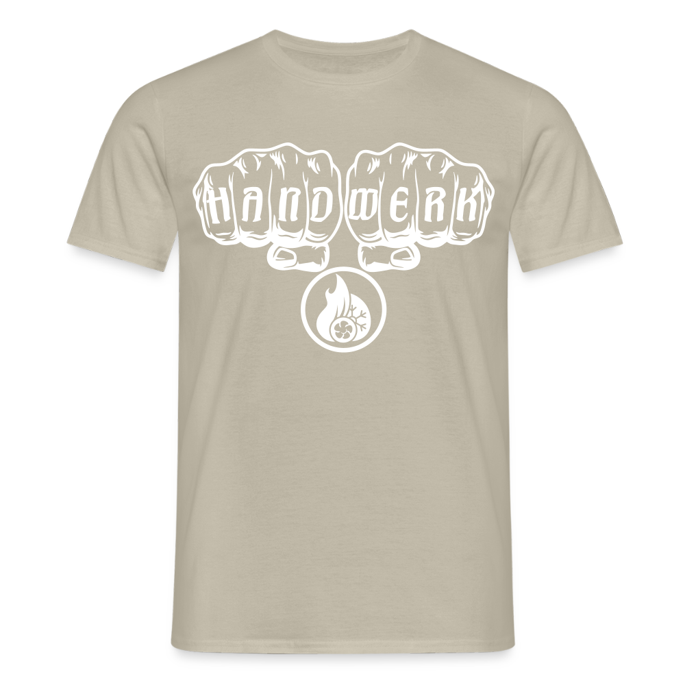 Unisex T-Shirt "Klimatechniker" - Sandbeige
