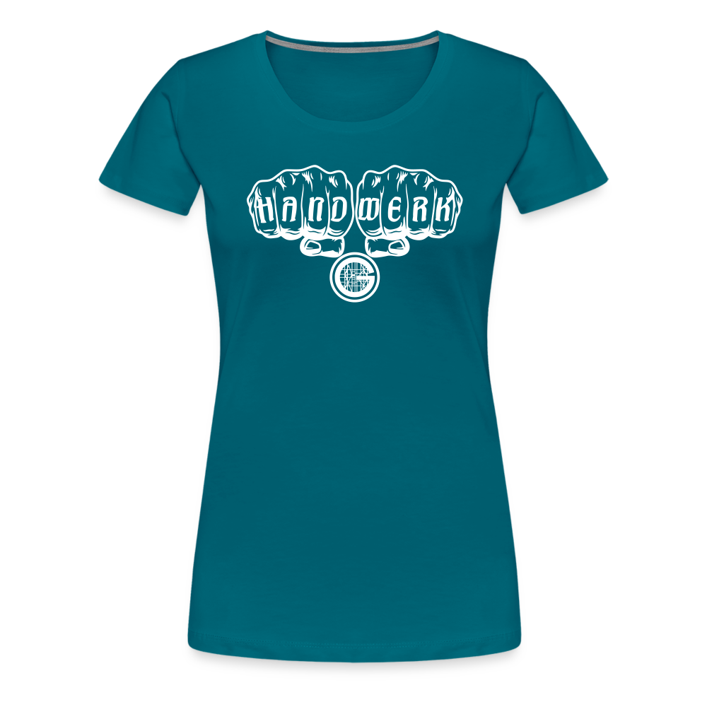 Frauen Premium T-Shirt "Gerüstbauer" - Divablau