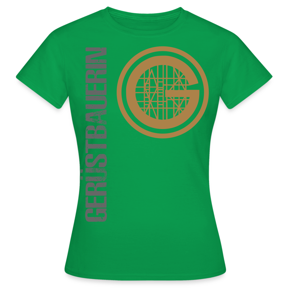Frauen T-Shirt "Gerüstbauerin" - Kelly Green