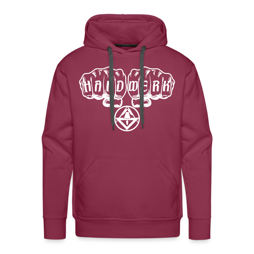 Männer Premium Hoodie "Stuckateur" - Bordeaux