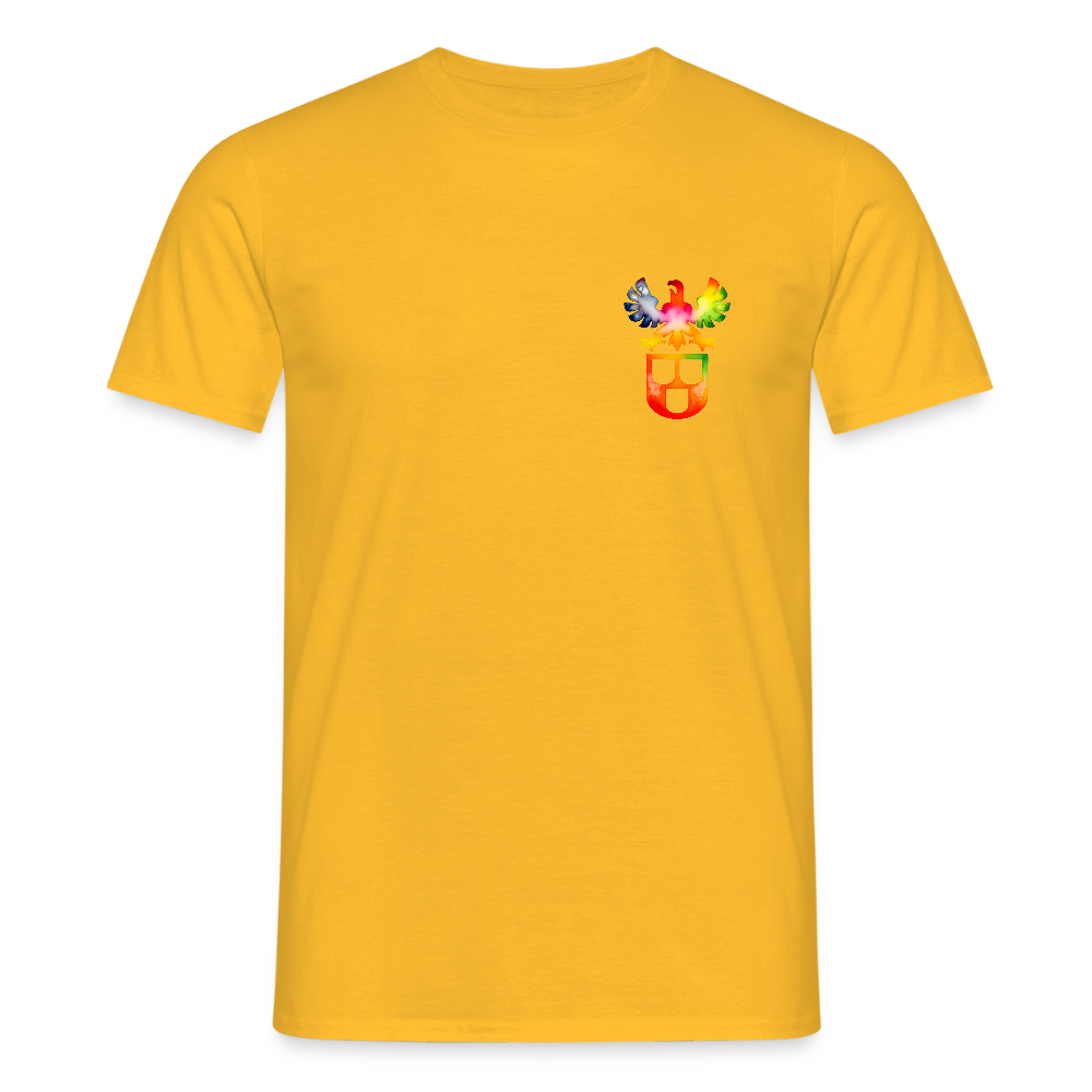 Unisex T-Shirt "Maler" (beidseitig bedruckt) - Gelb