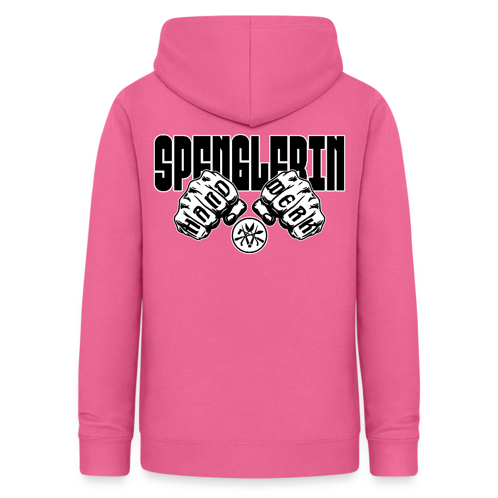 Frauen Hoodie "Spenglerin" (beidseitig beruckt) - Pink