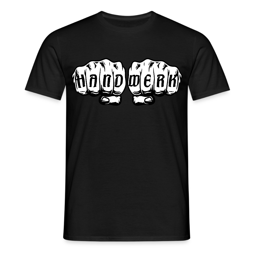 Unisex T-Shirt "Handwerk" Schwarz Männer T-Shirt