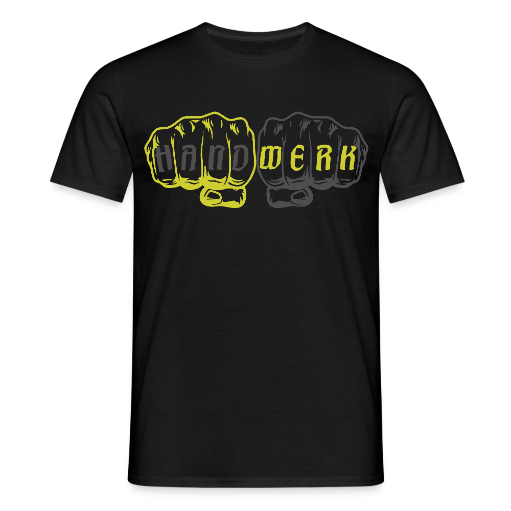 Unisex T-Shirt "Handwerk" Schwarz Männer T-Shirt