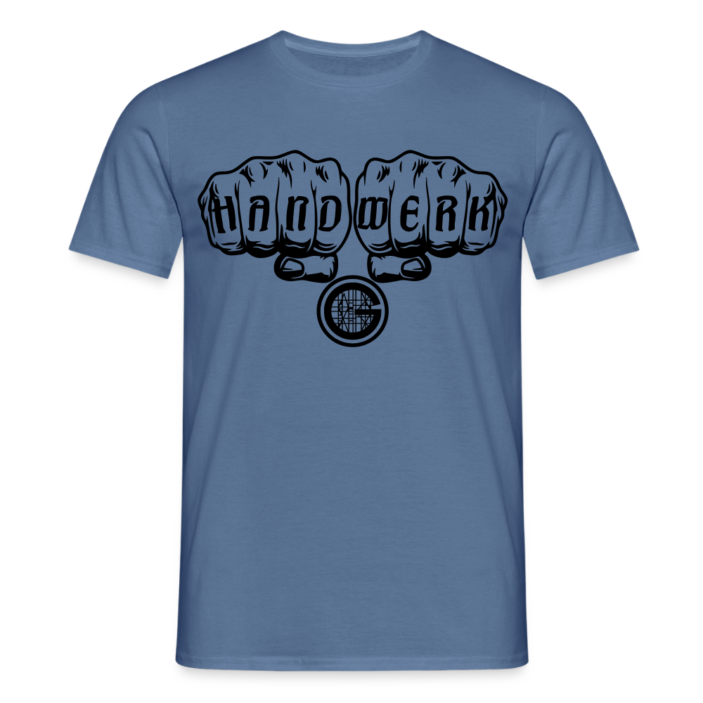 Unisex T-Shirt "Gerüstbauer" - Taubenblau