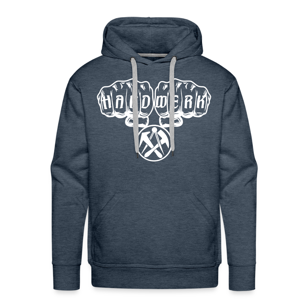 Männer Premium Hoodie "Dachdecker" Jeansblau Männer Premium Hoodie