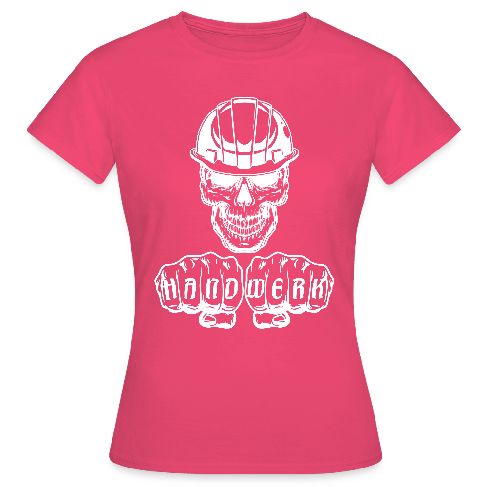 Frauen T-Shirt "Skull-Helm-Handwerk" - Azalea