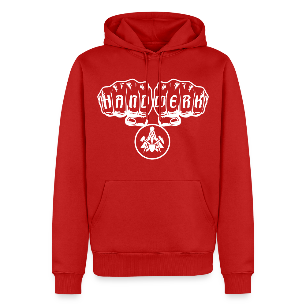 Männer Premium Hoodie "Maurer" - Rot