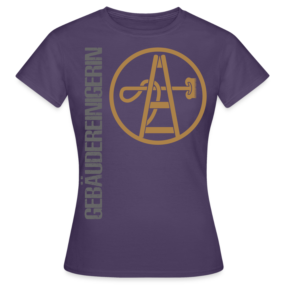Frauen T-Shirt "Gebäudereinigerin" - Dunkellila