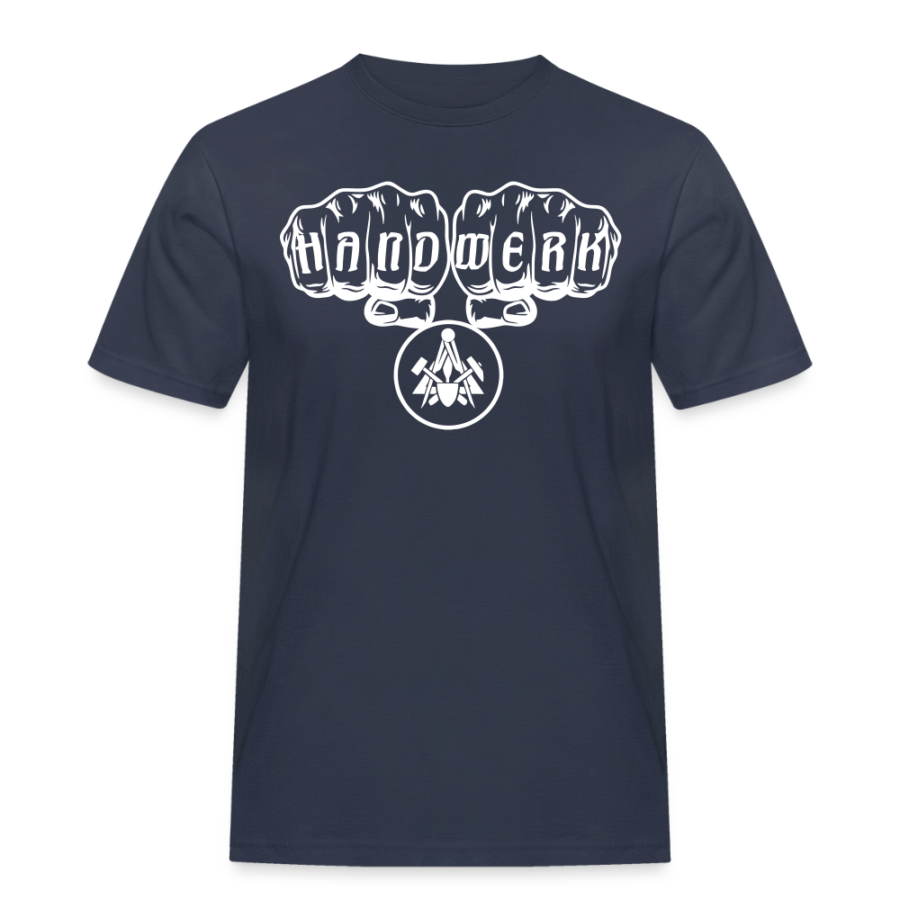 Männer Workwear T-Shirt "Maurer" Navy Männer Workwear T-Shirt