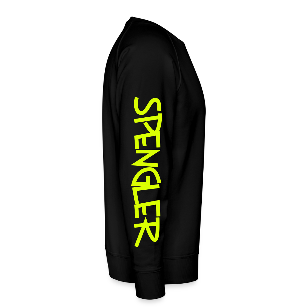 Unisex Premium Pullover "Spengler" neongelb - Schwarz