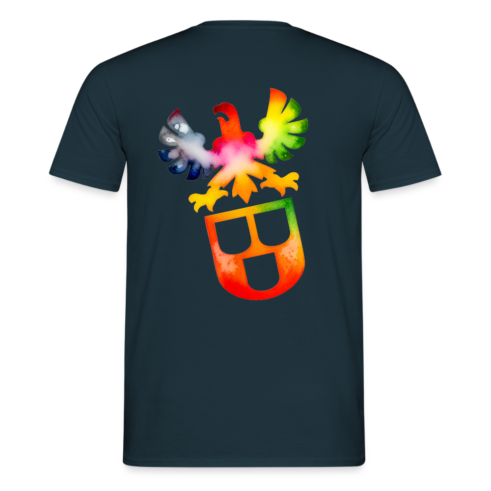 Unisex T-Shirt "Maler" (beidseitig bedruckt) - Navy