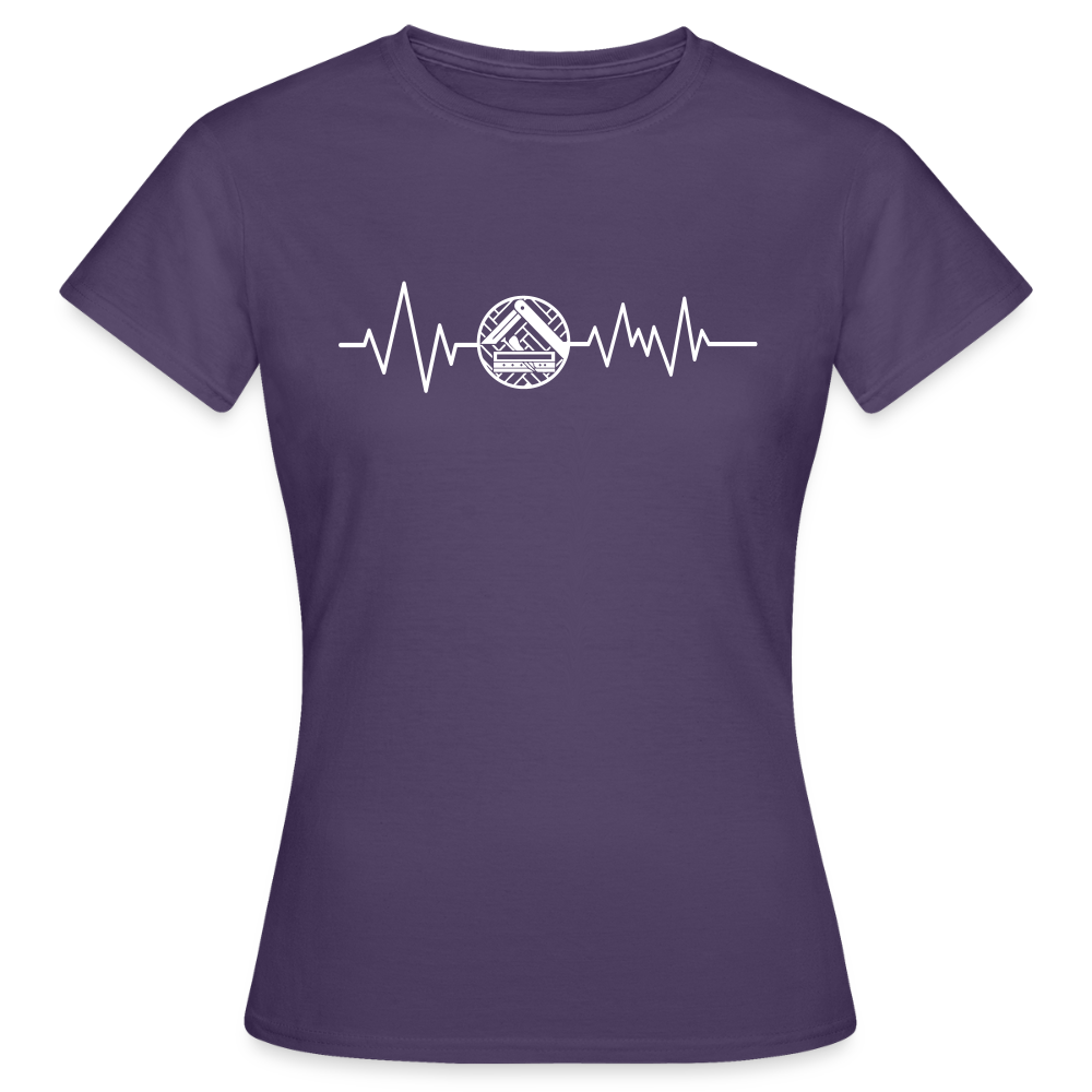Frauen T-Shirt "Parkettleger" - Dunkellila