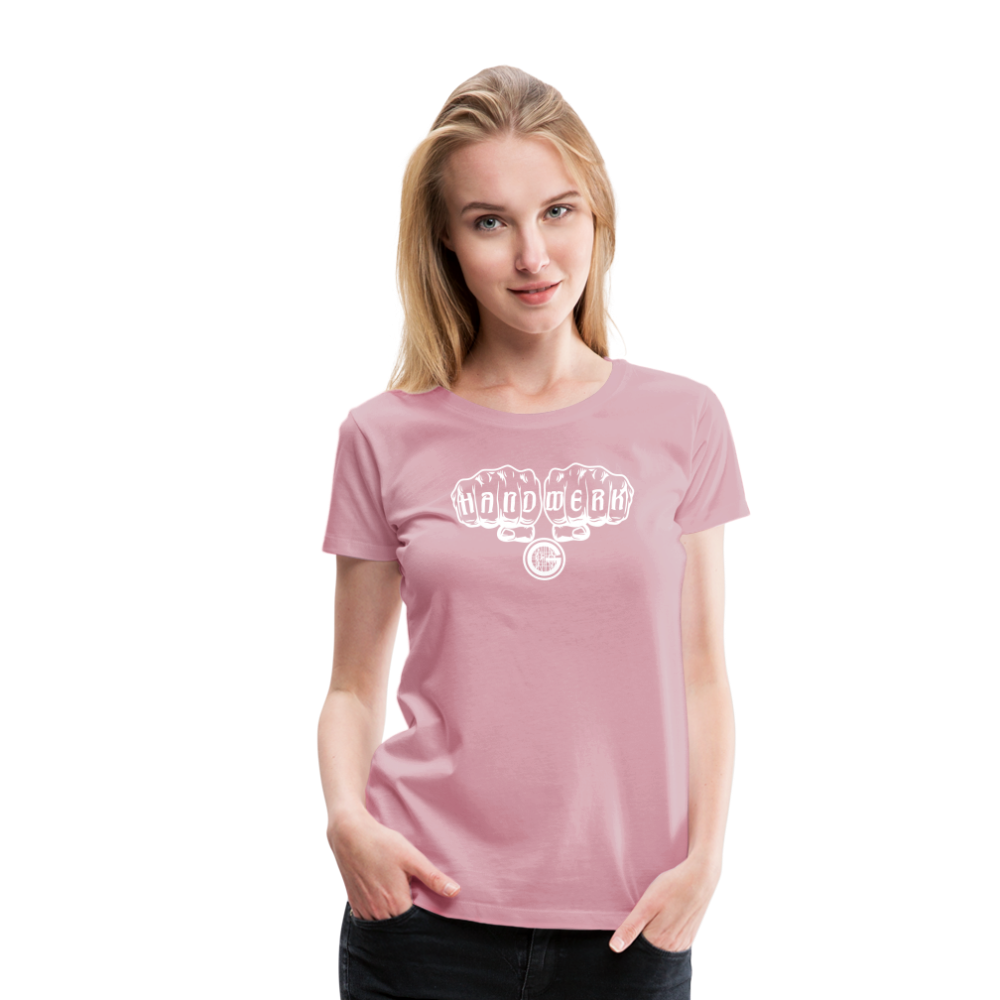 Frauen Premium T-Shirt "Gerüstbauer" - Hellrosa