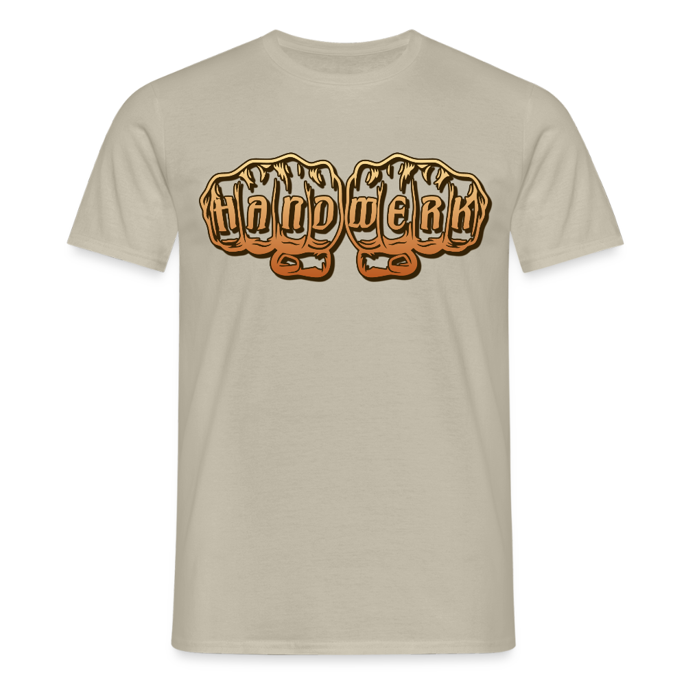 Unisex T-Shirt "Handwerk" Sandbeige Männer T-Shirt