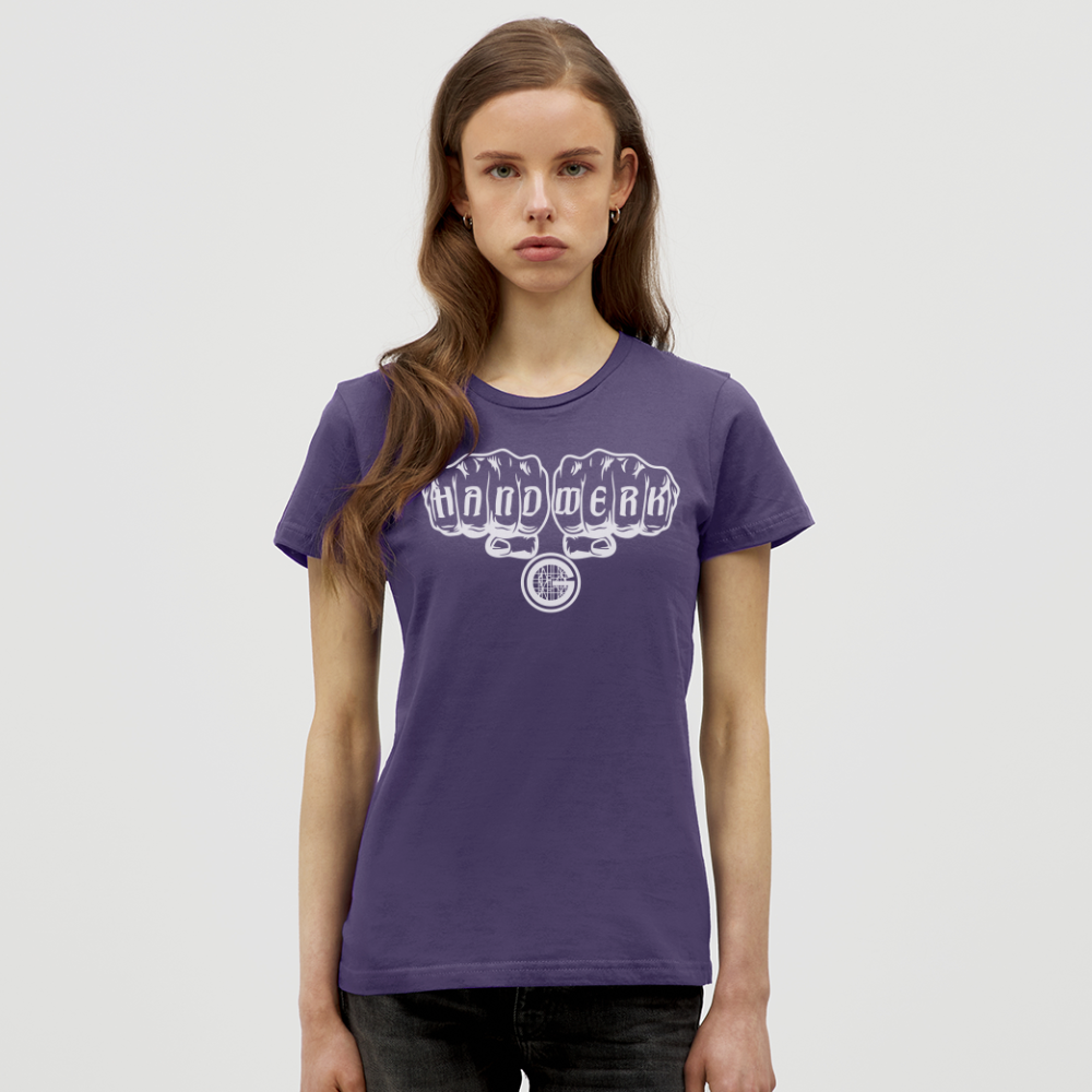 Frauen T-Shirt "Gerüstbauer" - Dunkellila