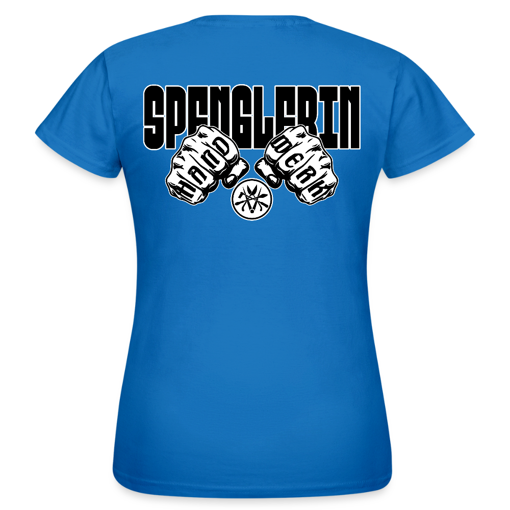 Frauen T-Shirt "Spenglerin" (beidseitig bedruckt) - Royalblau