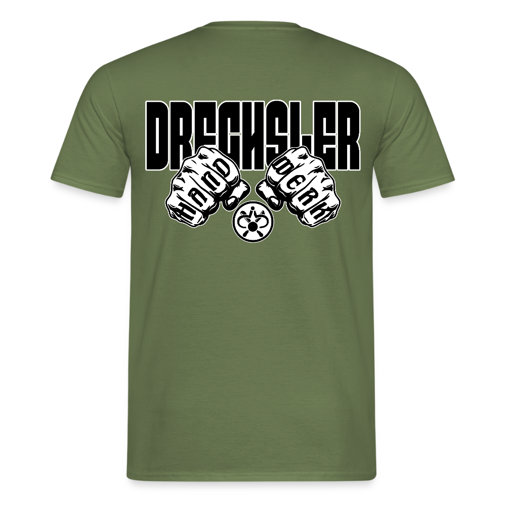 Unisex T-Shirt "Drechsler" (beidseitig bedruckt) - Militärgrün