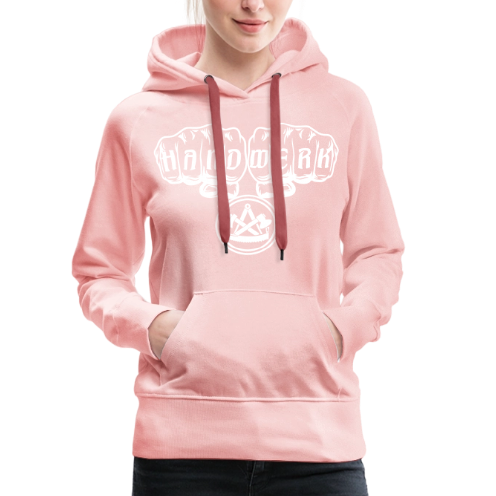 Frauen Premium Hoodie "Zimmermann" - Kristallrosa