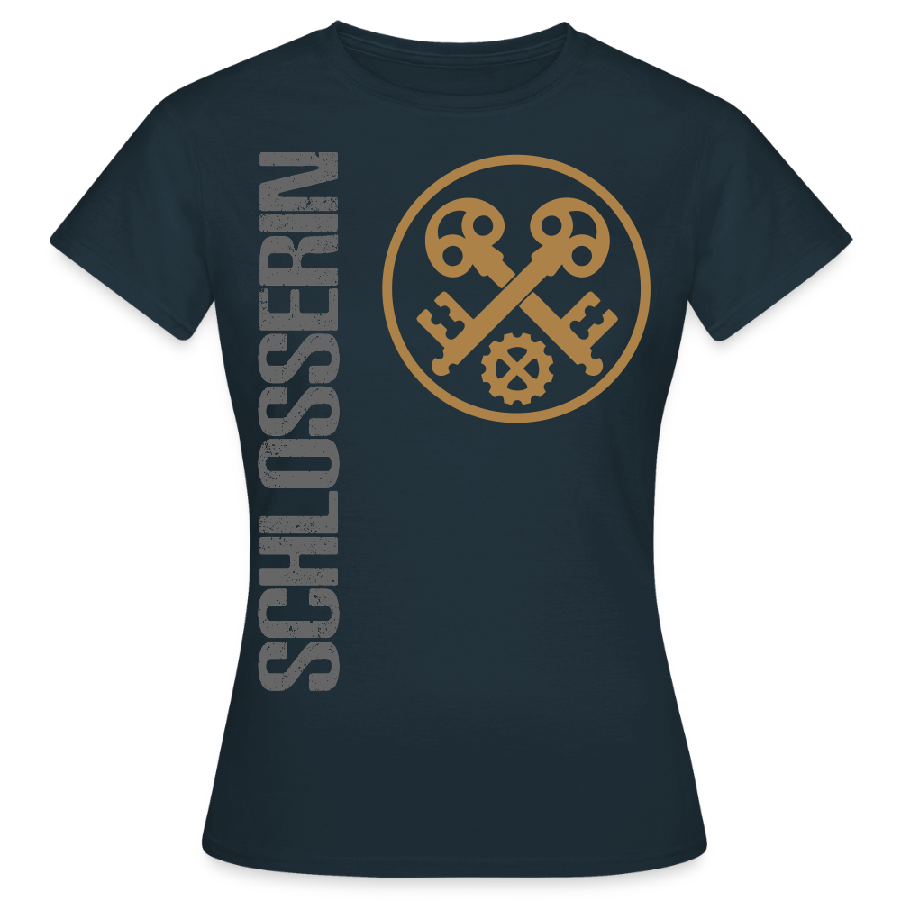 Frauen T-Shirt "Schlosserin" - Navy