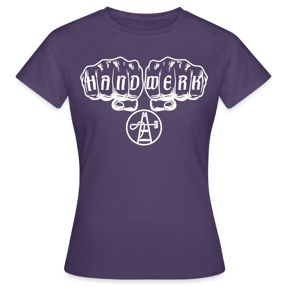 Frauen T-Shirt "Gebäudereiniger" - Dunkellila