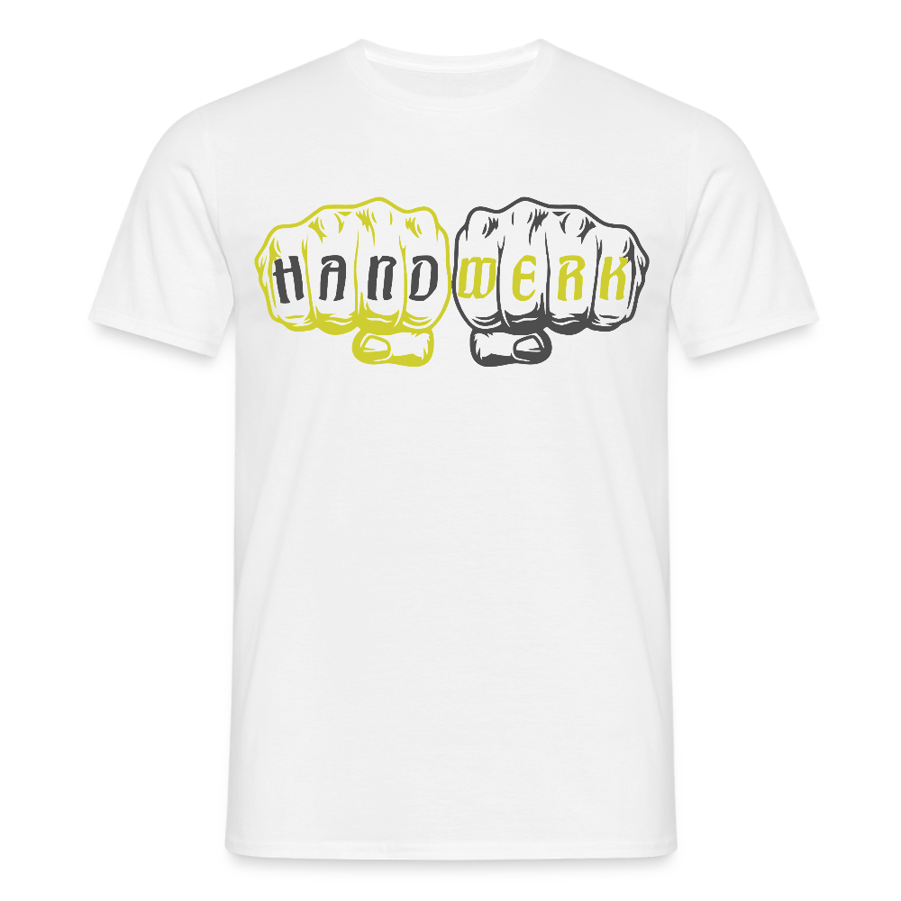 Unisex T-Shirt "Handwerk" Weiß Männer T-Shirt