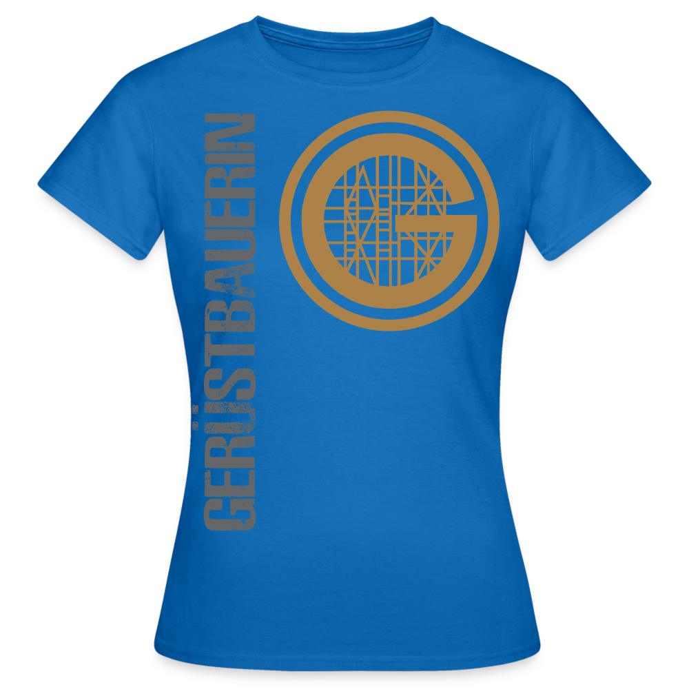 Frauen T-Shirt "Gerüstbauerin" - Royalblau