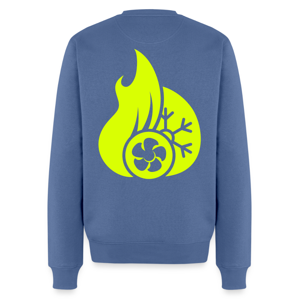 Unisex Premium Pullover "Klimatechniker" neongelb Männer Premium Pullover