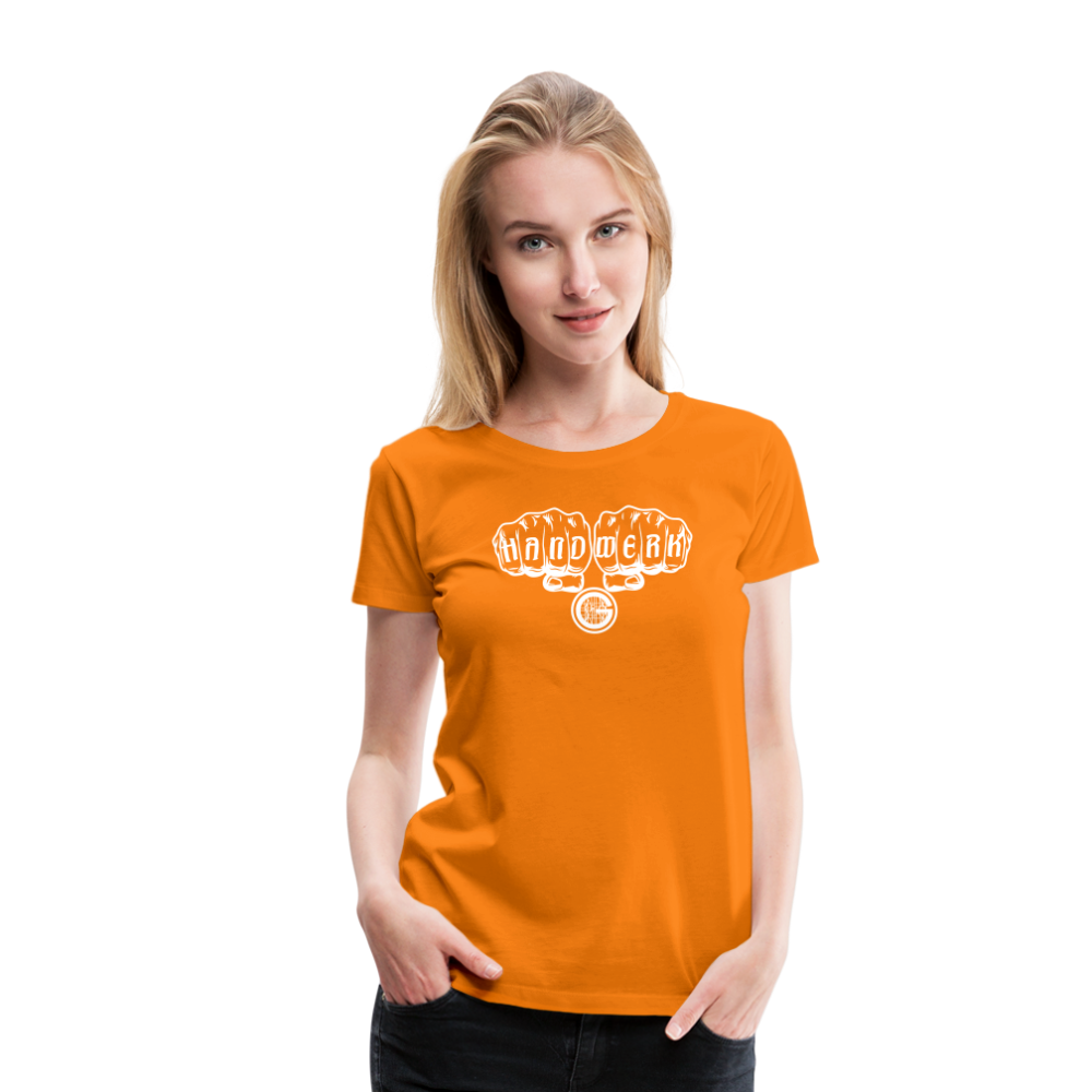 Frauen Premium T-Shirt "Gerüstbauer" - Orange