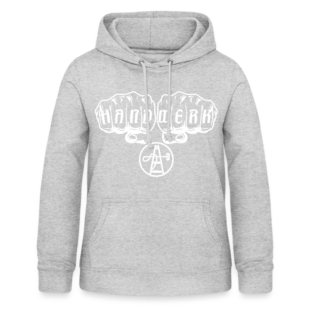 Frauen Hoodie "Gebäudereiniger" - Hellgrau meliert