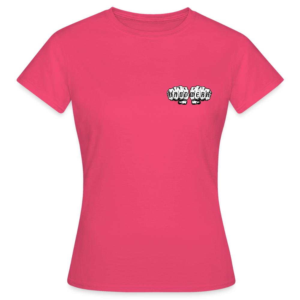 Frauen T-Shirt "Metallbauerin" (beidseitig bedruckt) - Azalea