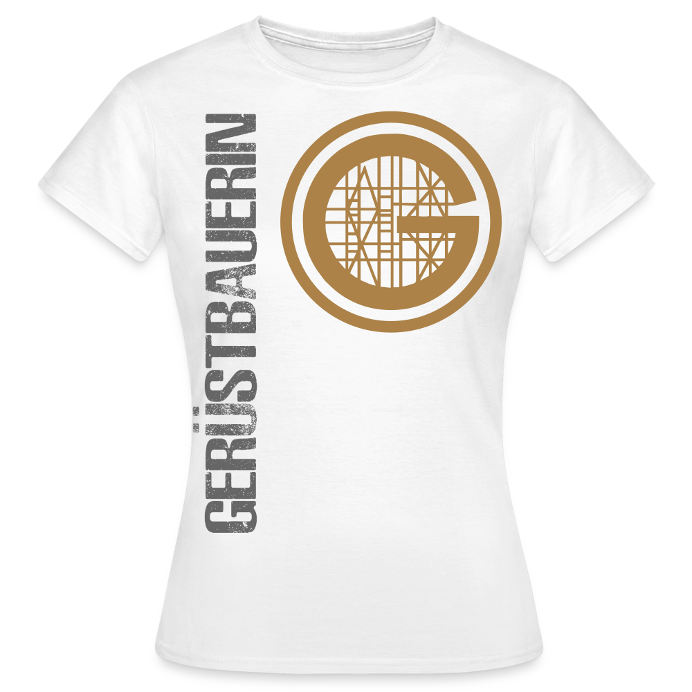 Frauen T-Shirt "Gerüstbauerin" - Weiß