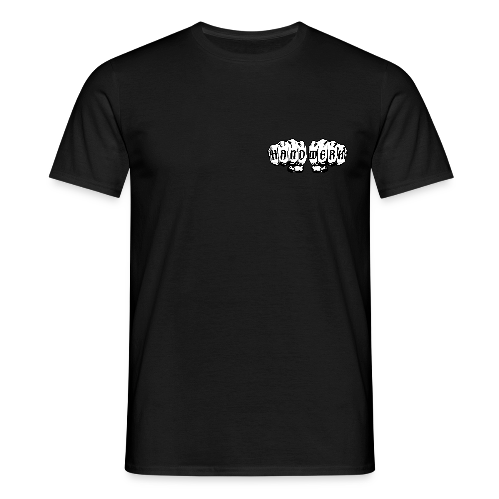 Unisex T-Shirt "Drechsler" (beidseitig bedruckt) - Schwarz